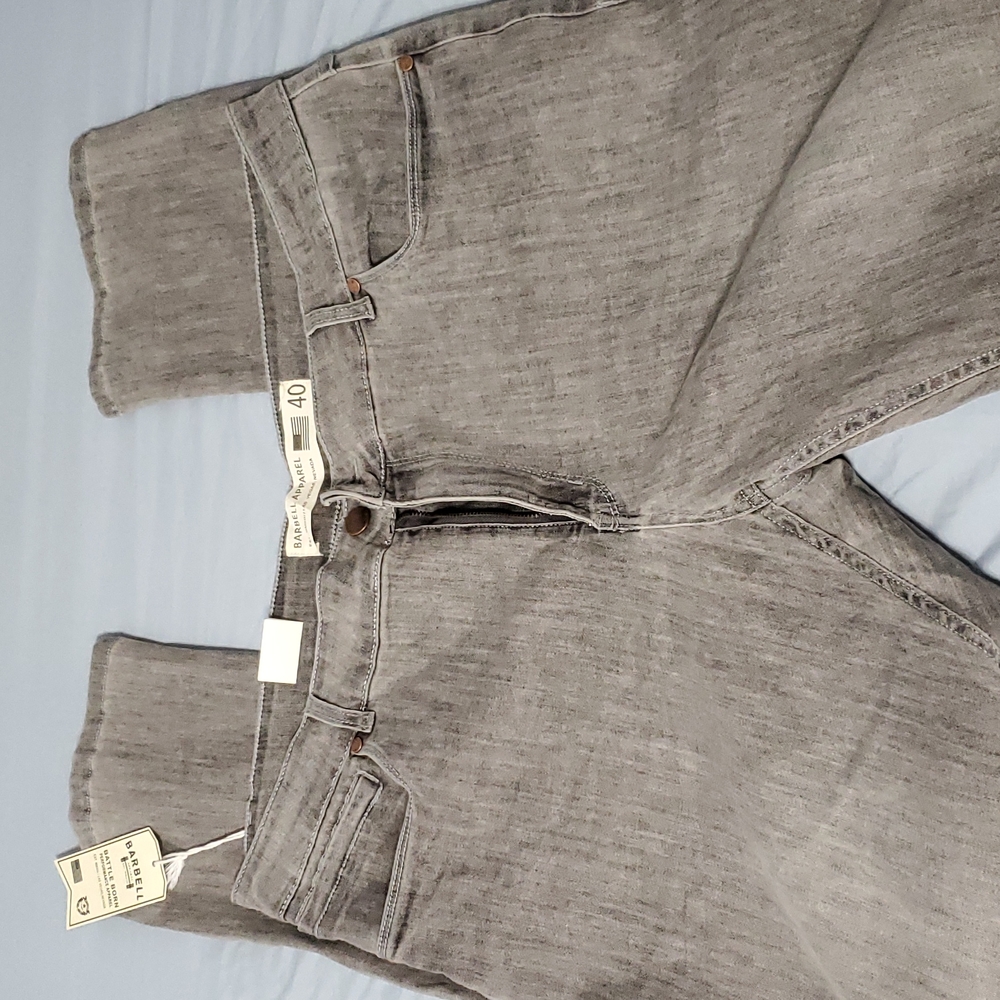 Barbell Apparel grey jeans Straight Athletic fit size 40 x 34 NWT